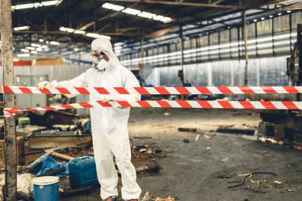 Professional Hoarding Cleanup technician working in Union City, GA